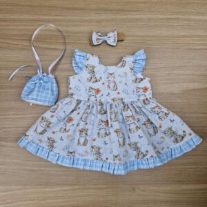 Vestido Bebê Reborn 48cm