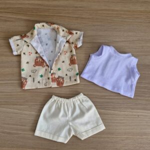 Conjunto Casual Bebê Reborn 30cm