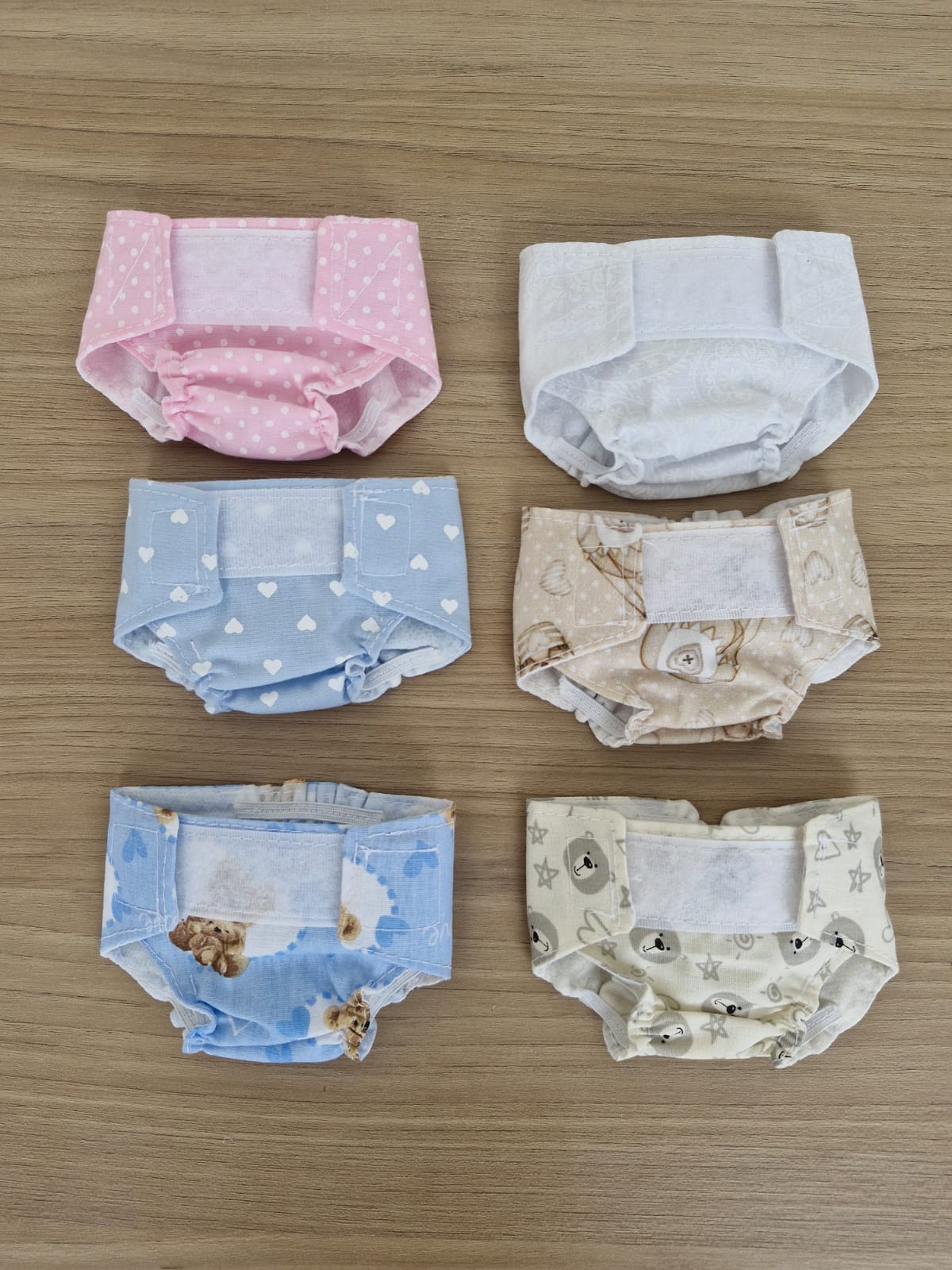 Fraldinha de Tecido Bebê Reborn e Baby Alive