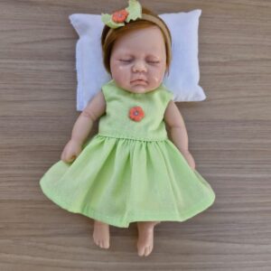 Vestido Mini Bebê Reborn 20cm