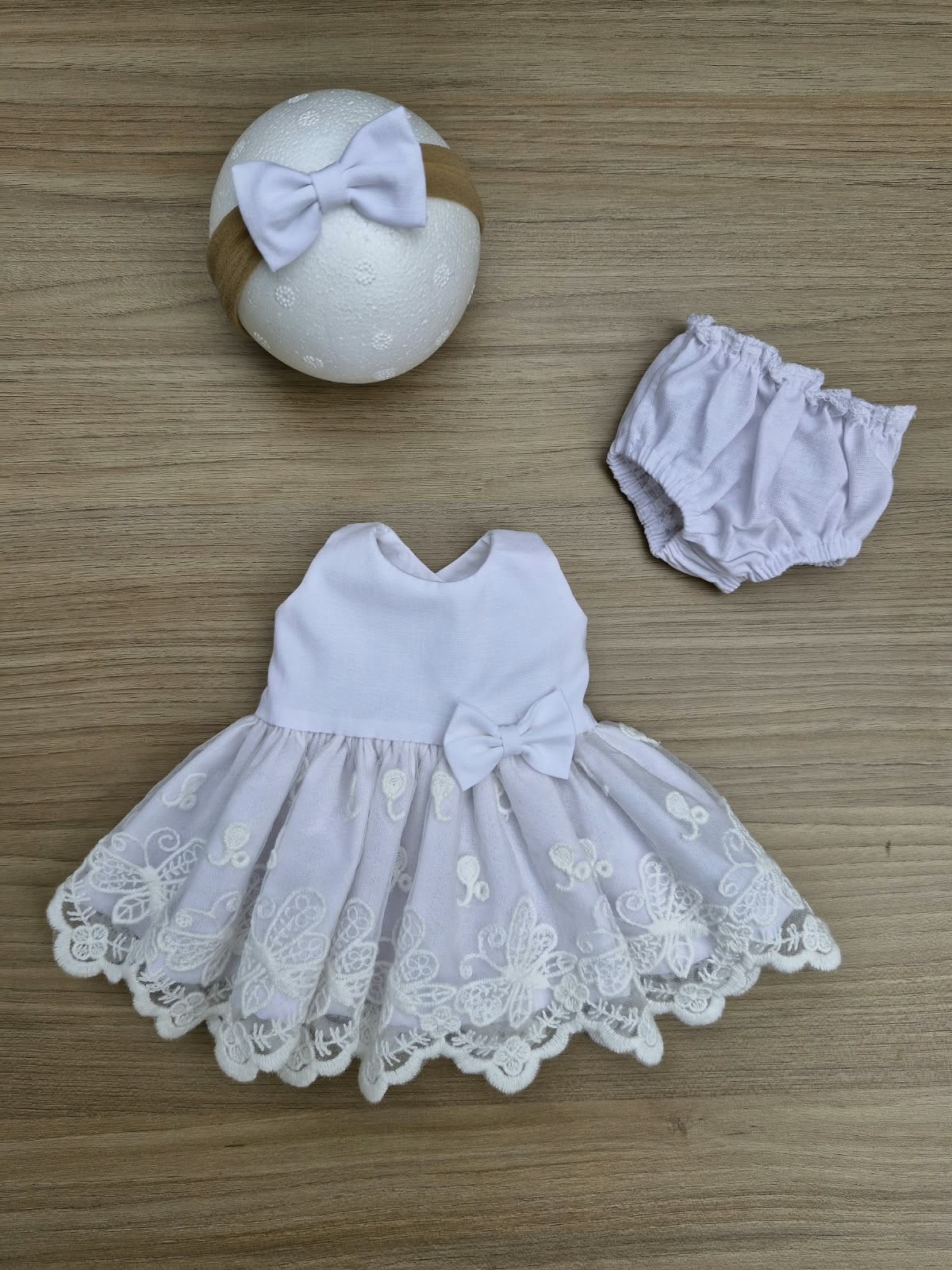 Vestido Bebê Reborn 30 / 33cm - Imagem 3
